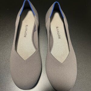Rothy's Charcoal and Blue Trim Women's Flats
